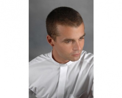 Koszula kapłańska - krótki rękaw - Polanex