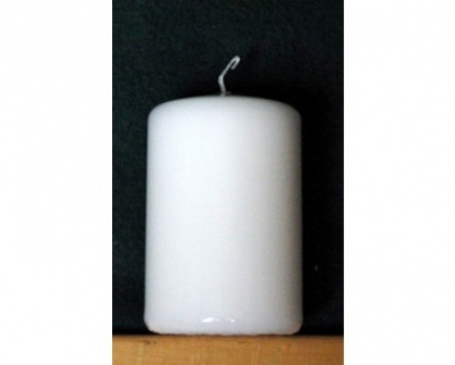 Świeca biała lakierowana KL 3 - 9 cm