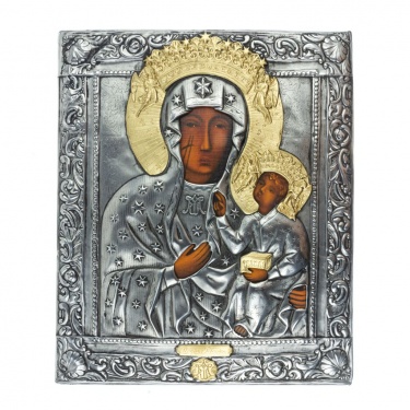 Ikona / obraz Matki Bożej Częstochowskiej 001 - 23 x 16,5cm 