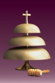 Gong kościelny trzytonowy 151 matowy 32 cm H