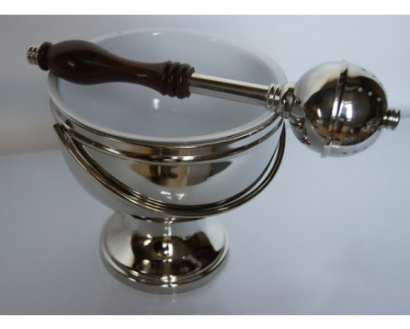 kociołek do wody święconej 12-714 kolor srebrny lub złoty