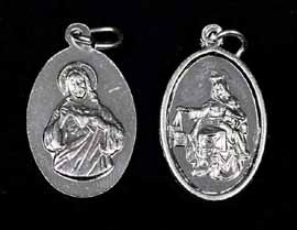 Srebrny medalik Matki Bożej Szkaplerznej - Szkaplerz