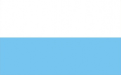 Flaga biało-niebieska
