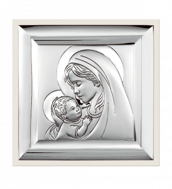 Obraz srebrny Matka Boża z Dzieciątkiem  6382/2M