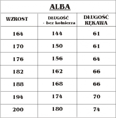 Alba z gipiurą / podbicie czarne / 9 A 