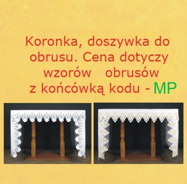 Koronka / dopinka na obrus ołtarzowy - MP