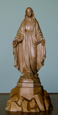 Figurka z drewna - Matka Boża Niepokalana 21 cm 