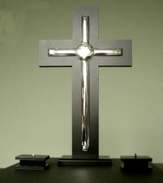 Zestaw kolędowy drewniany ze srebrną listwą / 25 cm /