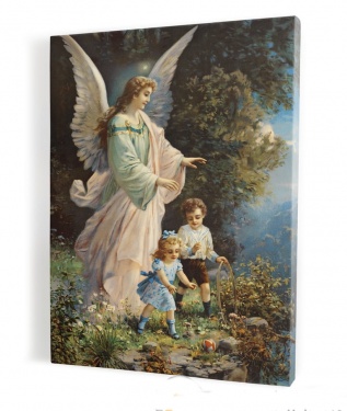 Obraz religijny Anioł Stróż  005 płótno
