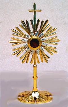 Relikwiarz - złocony - 10 RU Jana Pawła II