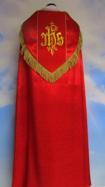 Czerwona kapa liturgiczna 6644 /RS