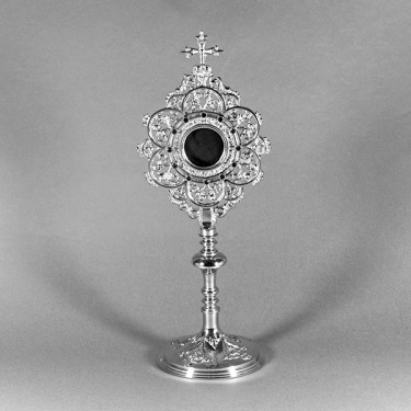 Relikwiarz gotycki - srebrzony - 1 RU