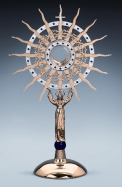 Monstrancja Maryjna 0174 A  - na dużą hostię /D