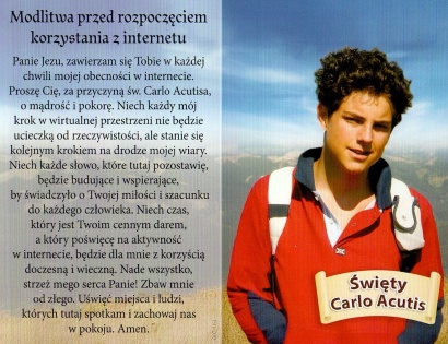 Obrazek Św. Carlo Acutis - folder  Al