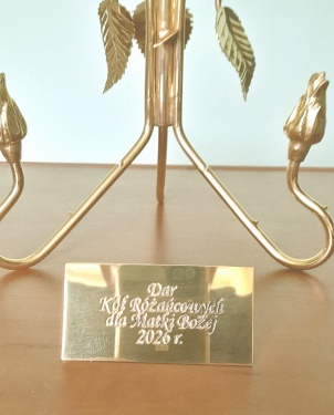 Wotum dziękczynne. Róża - podstawka