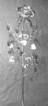 Wotum dziękczynne, Róża dla Matki Bożej - srebrzona 