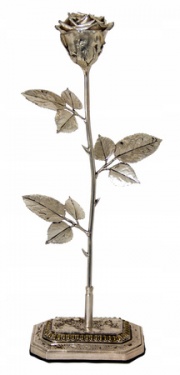 Złota Róża z podstawką