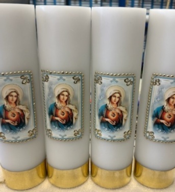 ŚWIECA OLEJOWA NIEPOKALANE SERCE MARYI  