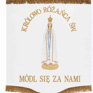 Chorągiew procesyjna - MB Fatimska - RS
