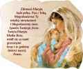 Magnes z modlitwą Zdrowaś Maryjo