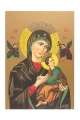 Ikona A4 - Matka Boża Nieustającej Pomocy - Modlitwa (brokat)