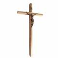Krzyż wiszący drewniany z listwą ozdobną 13  