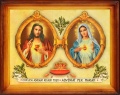 Obraz Serce Jezusa i Matki Bożej