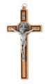 Krzyż Świętego Benedykta, z drewna oliwnego. 40 cm  4454 