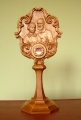 Relikwiarz na relikwie Św. Zelii i Ludwika Martin -  Rodziców Św.Teresy od Dzieciątka Jezus