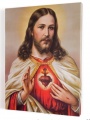  Serce Jezusa Obraz religijny 025 płótno