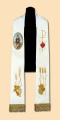 Stuła haftowana z ikoną drukowaną Św. Floriana - 223 A
