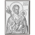 Obrazek srebrny Święty Józef  8x11cm 