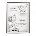 Obrazek srebrny Aniołek z modlitwą 31300 13x18