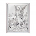 Obrazek srebrny Anioł stróż na kładce 31124 8x11