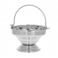 Kociołek niklowany / misa do wody święconej / L