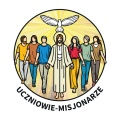 Baner – Logo roku duszpasterskiego – UCZNIOWIE-MISJONARZE  1 x 1 m